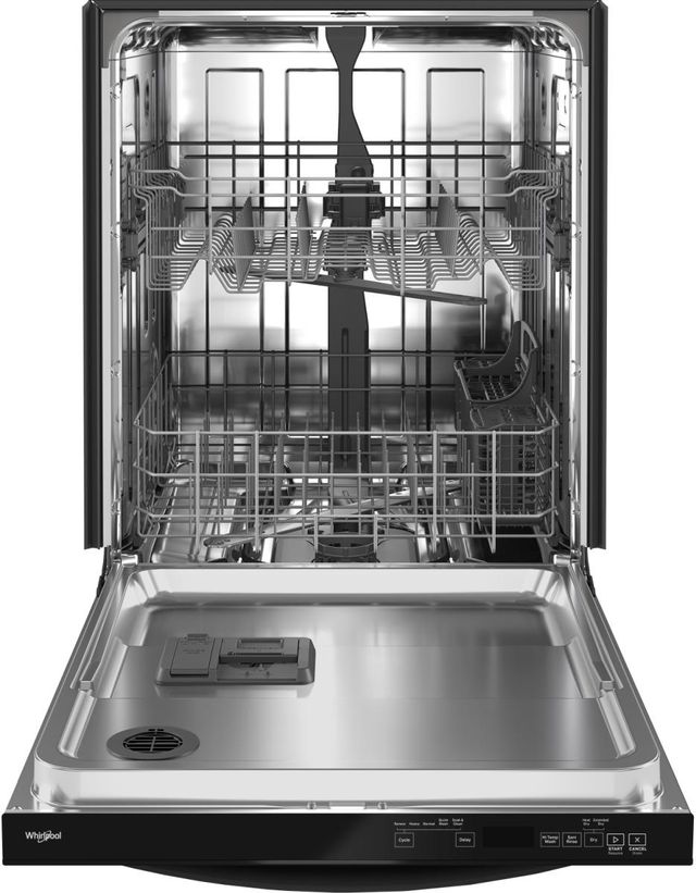 Whirlpool® 24" Black Built In Dishwasher with AI Intelligent Wash and Tall Top Rack-1