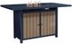 Signature Design by Ashley® Mabry Shores Driftwood/Navy Blue Aluminum Outdoor Bar Table with Fire Pit-3