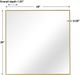 Uttermost® Alexo Brushed Gold Square Mirror-2
