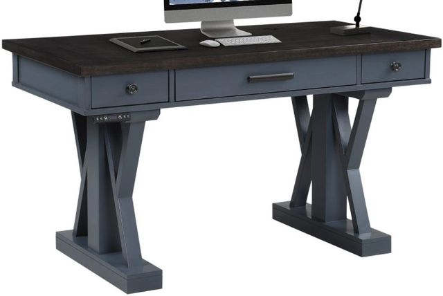 Parker House® Americana Modern Denim/Sable Power Lift Desk-0