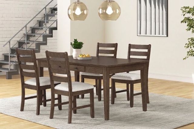 New Classic® Home Furnishings Echo 5-Piece Chestnut Dining Table Set-1