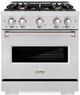 ZLINE Classic 30" Satin Stainless Steel Pro Style Dual Fuel Range-0