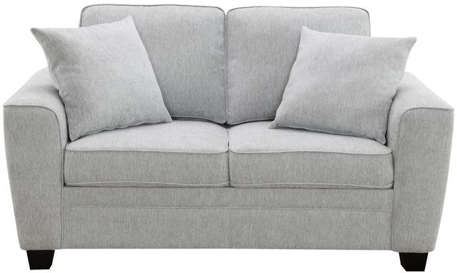 Intercon Ashbury TUP Soft Gray Chenille Loveseat-2