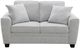 Intercon Ashbury TUP Soft Gray Chenille Loveseat-2