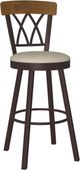 Amisco Customizable Brittany Swivel Bar Stool-0