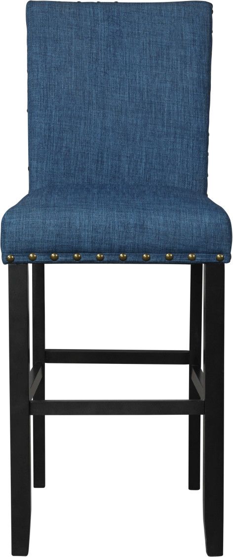 New Classic® Home Furnishings Crispin 2-Piece Marine Blue Bar Chair Set-1