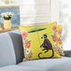 Stylecraft Dann Foley Lifestyle Black/Yellow Designer Throw Pillow-1