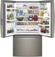 GE Profile™ 23.1 Cu. Ft. Slate Counter Depth French Door Refrigerator-3