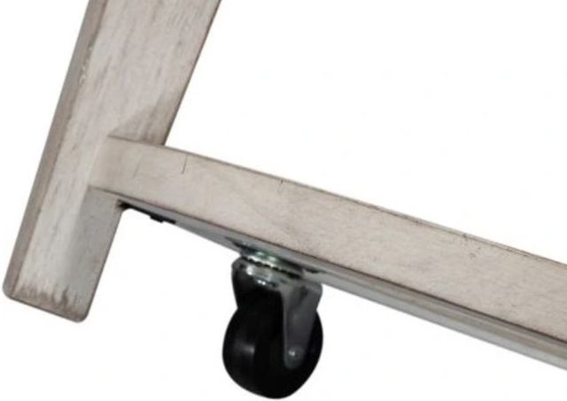 Liberty Furniture Heartland Glass Top Cocktail Table with Antique White Base-3