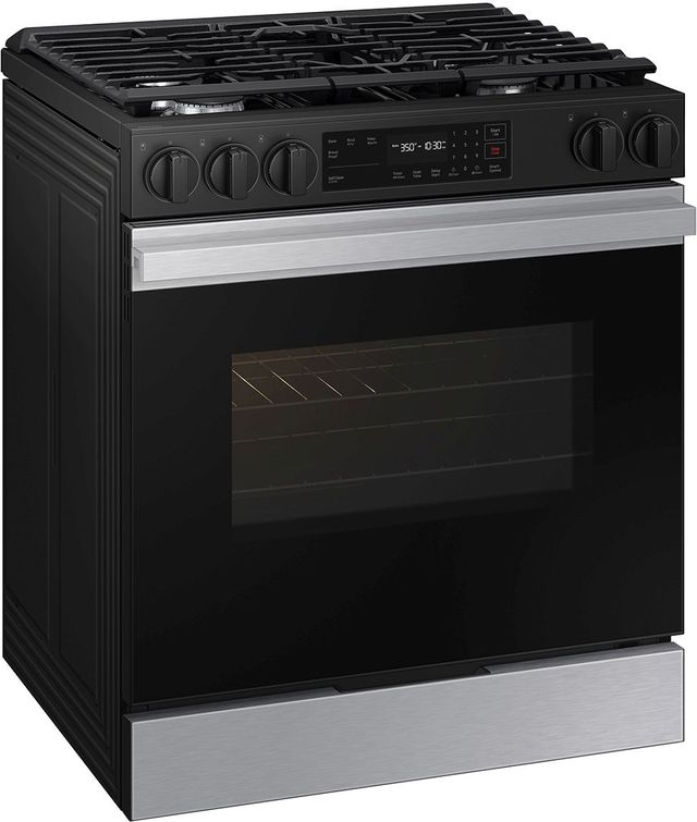 Samsung Bespoke 30" Stainless Steel Slide In Gas Range-2