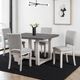 Furniture of America® Sauro 5-Piece Gray Dining Table Set-1