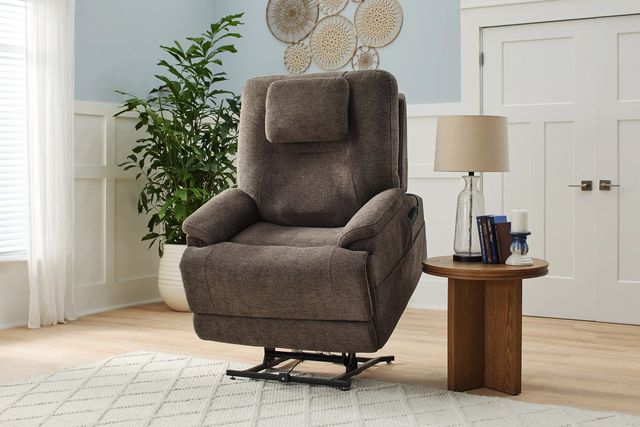 Flexsteel® Zecliner Model 2+ Umber Power Lift Sleep Recliner with Power Headrest and Lumbar-2