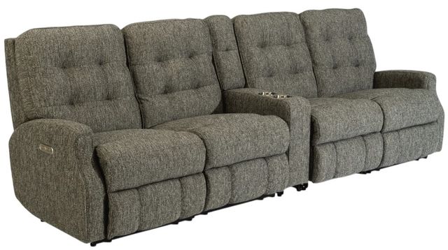 Flexsteel® Devon Onyx Power Reclining Sectional with Power Headrests-0