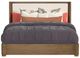 Flexsteel® Normandy Cream/Driftwood King Upholstered Panel Bed-3