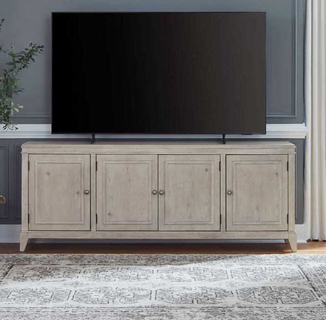 Liberty Furniture New Haven Sanctuary White 82" TV Console-1