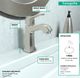 Hansgrohe Metris C Brushed Nickel Single-Hole Faucet 100 with Pop-Up Drain, 1.2 GPM-2