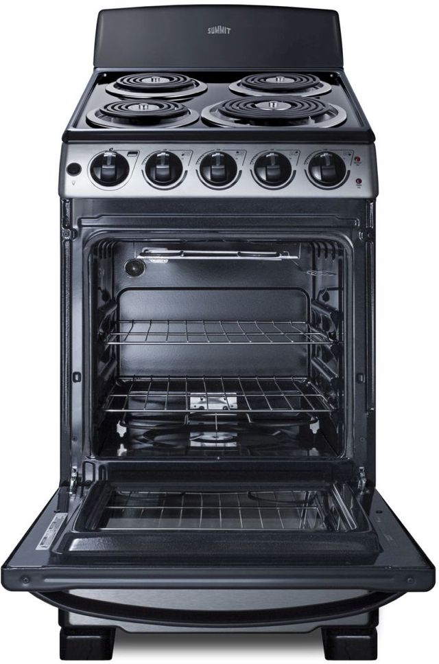 Summit® 20" Stainless Steel Freestanding Electric Range-1