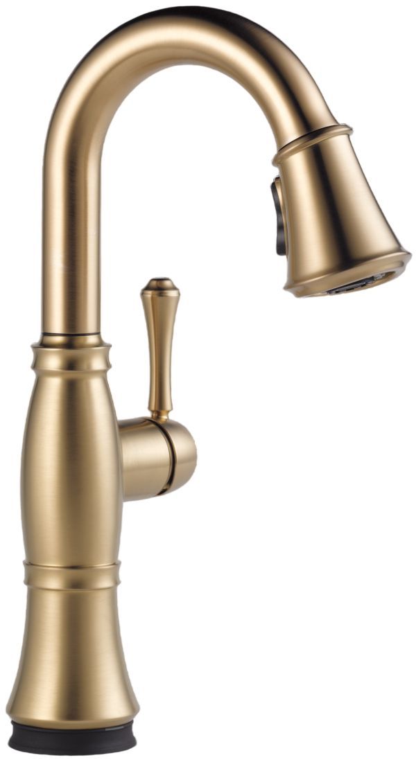 Delta Cassidy®  Lumicoat® Champagne Bronze Touch2O® Bar/Preparation Kitchen Faucet with Touchless Technology-0