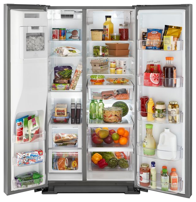 Whirlpool® 28.49 Cu. Ft. Side-By-Side Refrigerator-Fingerprint Resistant Stainless Steel-3
