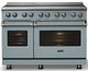 Viking® 5 Series 48" Novembery Sky Pro Style Induction Range with Polished Chrome Trim-4