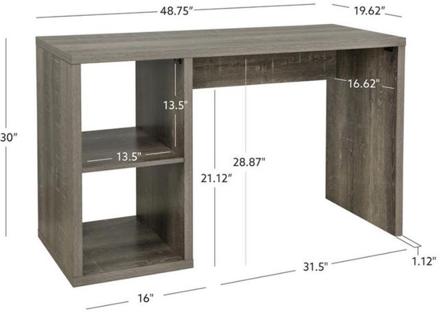 Linon Cody Gray Desk-2