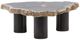 Dovetail Furniture Darnell Black/Natural Small Coffee Table with Black Base-1