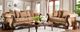 Furniture of America® Nicanor 2-Piece Tan/Gold Sofa and Loveseat-0