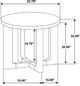 Coaster® Kessler Light Oak End Table-2