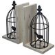 A & B Home Black Birdcage Bookends-0