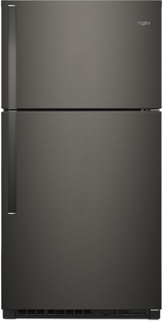 Whirlpool® 33 in. 21.3 Cu. Ft. Black Stainless Top Freezer Refrigerator