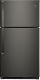 Whirlpool® 33" 21.3 Cu. Ft. Black Stainless Top Freezer Refrigerator-0