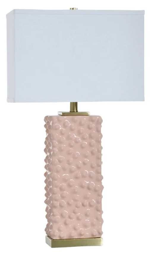 Stylecraft Edmund Pearl Blush Table Lamp-0