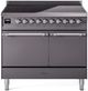 Ilve® Nostalgie II Series 40" Graphite Matte Pro Style Induction Range-0