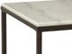 Bassett Mirror Whitman Ivory Square End Table with Bronze Base-1