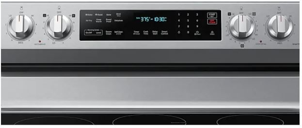 Samsung 30" Fingerprint Resistant Stainless Steel Freestanding Electric Range-2