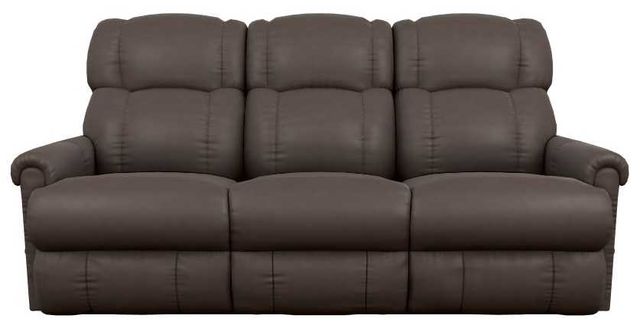 La-Z-Boy® Pinnacle Umber Leather Manual Wall Reclining Sofa-1
