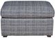 Vanguard® Furniture Vanguard Kitty Hawk Navy Base to Floor Ottoman-1