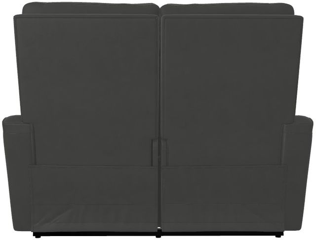 La-Z-Boy® Baron Blue Grey Leather Manual Wall Reclining Loveseat-4