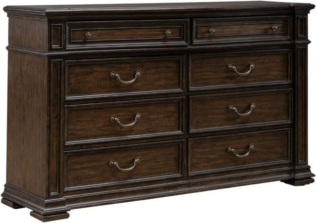 Liberty Furniture Provence Park 4-Piece Chateau Brown/Cream Queen Bedroom Set-3
