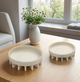 Sagebrook Home Ersatz 2-Piece White Tray Set-5