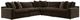 Benchcraft® Maxton Heights 5-Piece Bittersweet Curved Sectional-0
