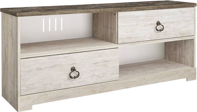 Signature Design by Ashley® Willowton Whitewash Large TV Stand-0
