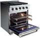 VEZENI Randolph 30" Stainless Steel Pro Style Gas Range-3