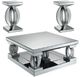 Coaster® Amalia 3-Piece Silver Mirrored Occasional Table Set-0