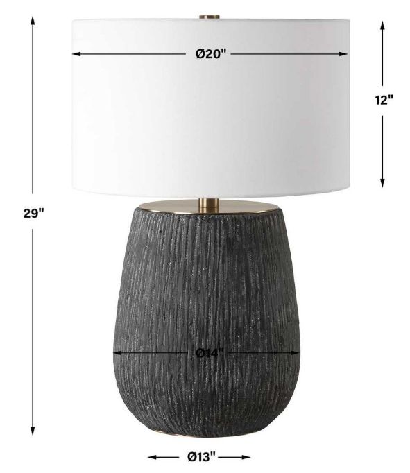 Uttermost® Americana Aged Black Table Lamp-2