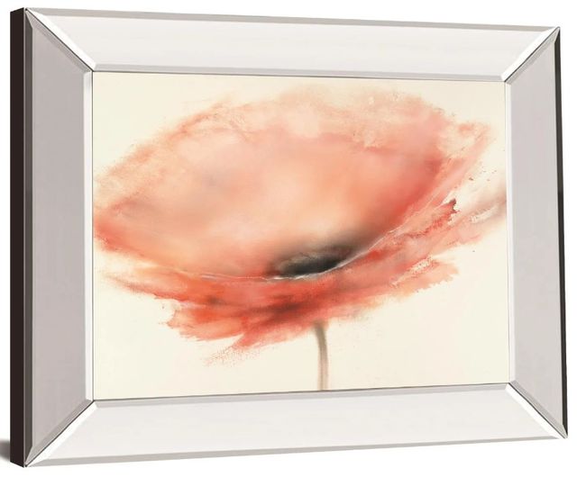 Classy Art Chiffon Poppy By Prior, J.P. Mirror Framed Wall Art-0