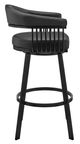 Armen Living Chelsea Black 26" Swivel Counter Stool-2