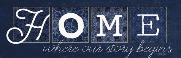 Classy Art Home Where Our Story Begins by Marla Rae Wall Art-1