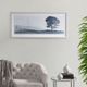 Olliix by Madison Park Serene Silhouette Blue Glass Framed Scenery Graphic with Single Floating Mat-4
