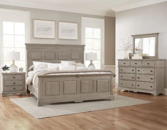 Artisan & Post by Vaughan-Bassett Heritage Graystone California King Panel Bed-1
